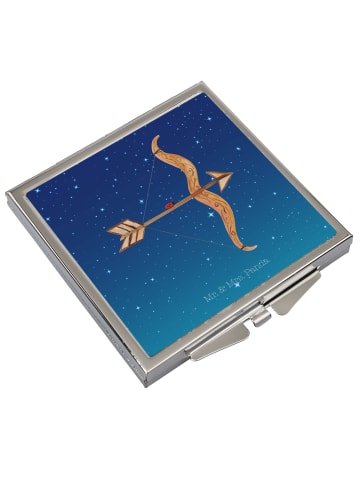 Mr. & Mrs. Panda Klappspiegel Sternzeichen Schütze ohne Spruch in Sternenhimmel Blau