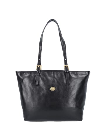 The Bridge Story Donna Shopper Tasche Leder 32 cm in nero-goldfarben