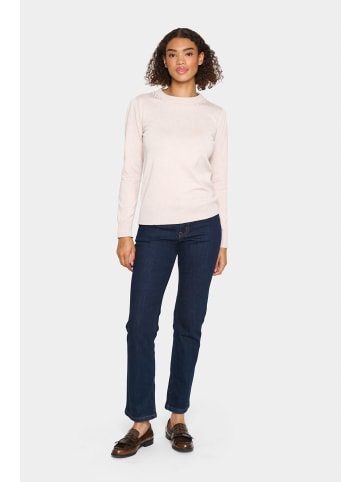 SAINT TROPEZ Strickpullover TemmaSZ Gerade Passform in Gray Morn Melange