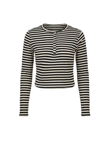 myMo Women Longsleeve in Beige Black