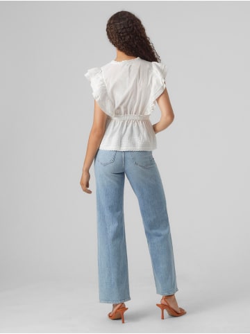 Vero Moda Top mit Schößchen in Snow White
