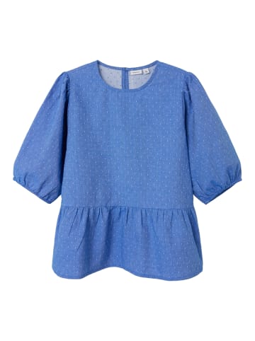 name it Bluse NKFFADOTTA S/S TOP in clematis blue