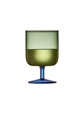 Lyngby Glas Weinglas Torino in Grün/Blau