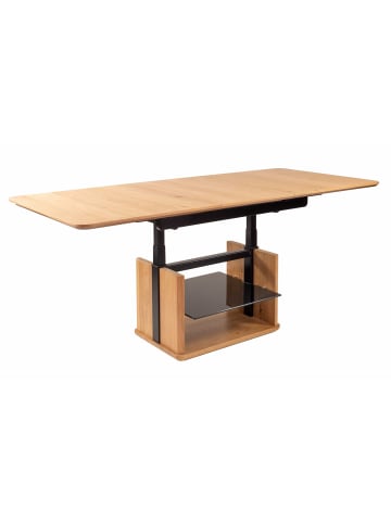 58 aufm Kessel COUCHTISCH höhenverstellbar und ausziehbar Cissy 120x54x70 Wildeiche