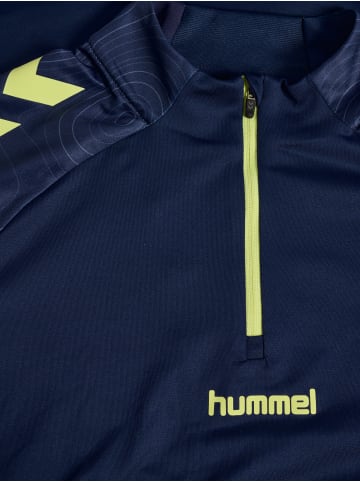 Hummel Halbreißverschluss Sweatshirt Hmlblaze Herren in MARINE/SHADOW LIME
