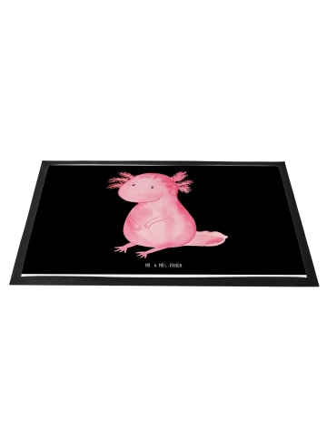 Mr. & Mrs. Panda Schmutzmatte Axolotl Niedlich ohne Spruch in Schwarz