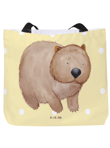 Mr. & Mrs. Panda Schultasche Wombat ohne Spruch in Gelb Pastell