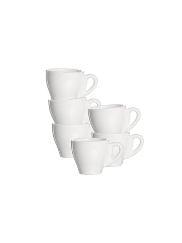 Ritzenhoff & Breker 6er Set Espressotassen Bari in Weiß 90 ml in weiß