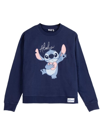 Disney Disney Stitch Sweatshirt Erwachsene 100 % Baumwolle angeraut bequem XL in Blau