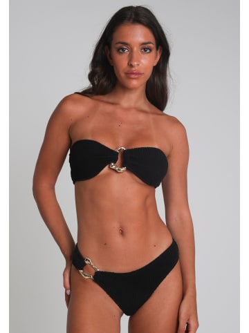 Moda Minx Bikinihose SCRUNCH Irregular Hoop in Black