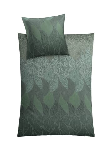 Kleine Wolke Bettwäsche Satin Jamiro in tannengrün
