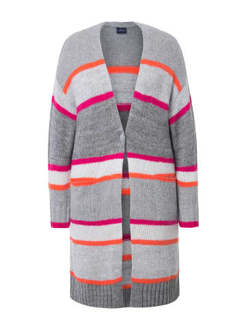 LAURASØN Strickjacke in grau melange