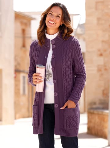 WITT WEIDEN Long-Strickjacke in traube