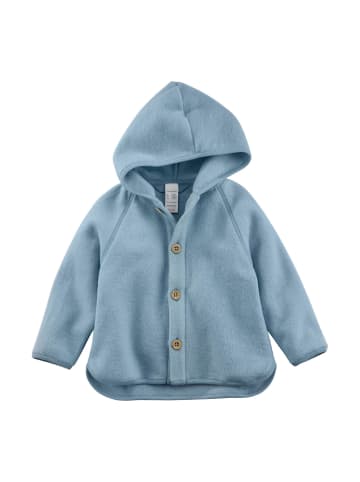 Hessnatur Fleece-Jacke in helles jeansblau