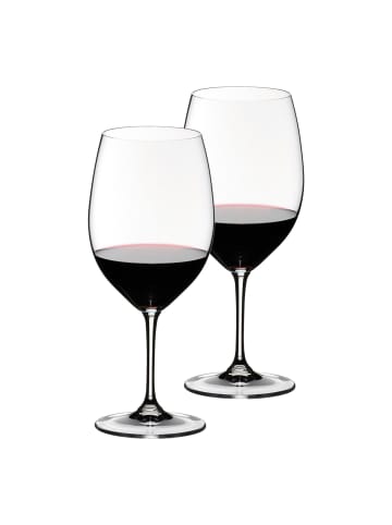 RIEDEL Glas 2er Set Cabernet Sauvignon / Merlot Rotweingläser Vinum 650 ml in transparent