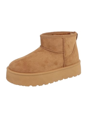 Ital-Design Stiefelette in Camel