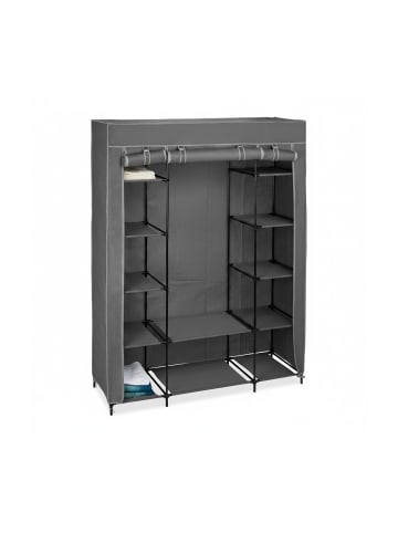 relaxdays Stoffschrank in Anthrazit - (B)135 x (H)175 x (T)45 cm