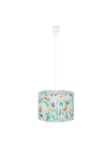relaxdays Hängelampe "Dschungel" in Bunt - (H)140 x Ø 35 cm
