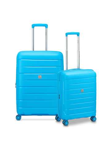 MODO by roncato Starlight 3.0 4 Rollen Kofferset 2-teilig mit Dehnfalte in light blue