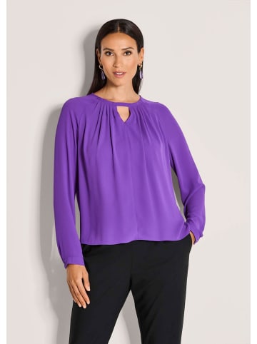 MADELEINE Elegante Bluse mit V-Ausschnitt in lavendellila