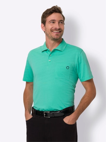 Sieh an! Poloshirt in blaugrün