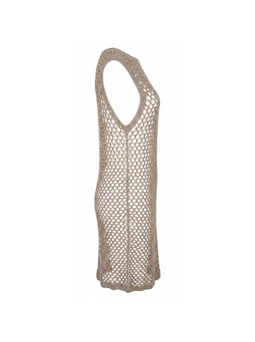 Malo Beige Baumwolle Damen Kleid