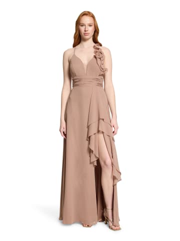 Vera Mont Chiffonkleid mit Volant in Soft Rouge