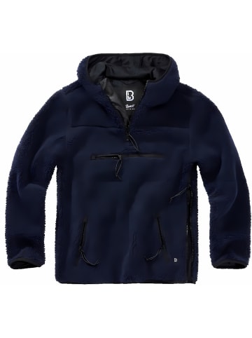 Brandit Pullover "Teddyfleece Worker Pullover" in Blau
