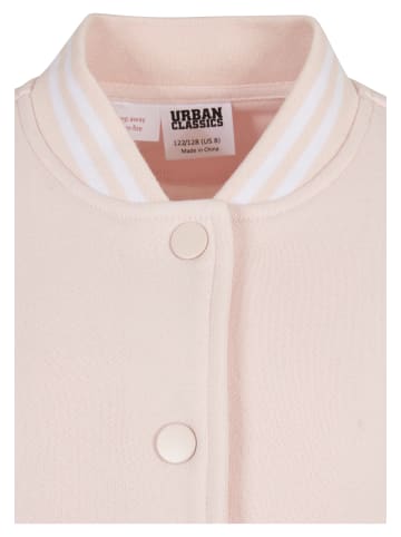 Urban Classics College Jacket in pink/white