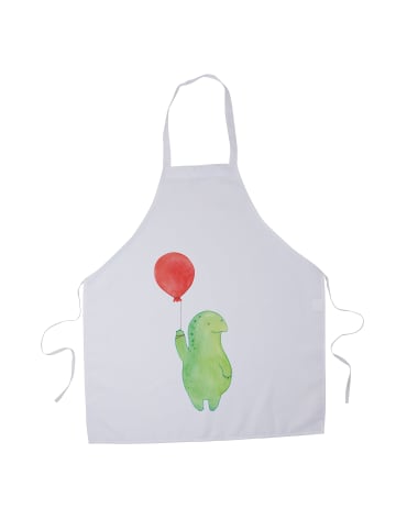 Mr. & Mrs. Panda Schürze Schildkröte Luftballon ohne Spruch in Weiß