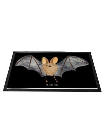 Mr. & Mrs. Panda Türvorleger Fledermaus Flügel ohne Spruch in Schwarz