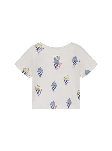 Noppies T-Shirt All Over Print in Oatmeal Melange
