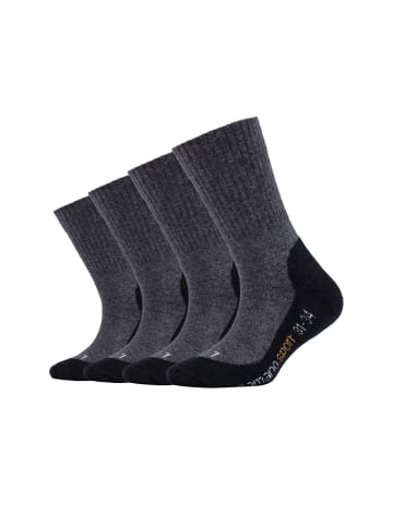 camano Sportsocken pro tex 4er Pack anthracite - black