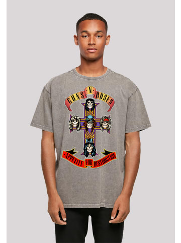 F4NT4STIC Oversize T-Shirt Guns 'n' Roses Appetite For Destruction in Asphalt