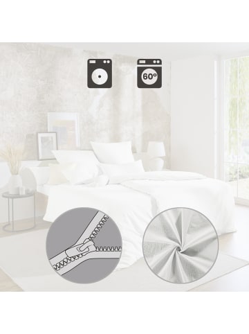 Erwin Müller Seersucker Bettwäsche Wertingen in weiß