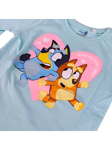 Bluey Langarmshirt Bluey & Bingo in Hellblau