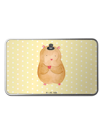 Mr. & Mrs. Panda Geschenkbox Hamster Hut ohne Spruch in Gelb Pastell