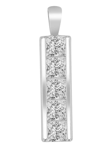 Adeliás Damen Anhänger aus 925 Silber mit Zirkonia in silber