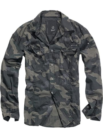 Brandit Hemd "Slim Fit Shirt Long Sleeve" in Camouflage