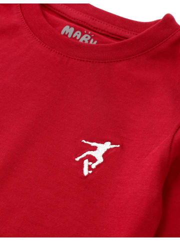 MaBu Kids Shirt Kurzarm Skater in rot