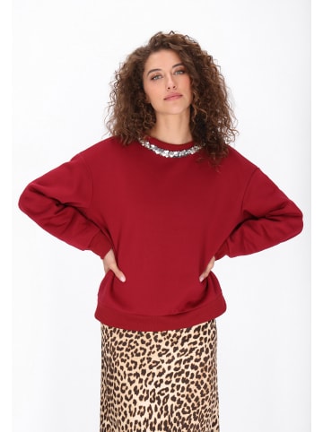 faina Women Sweatshirt in burgundy