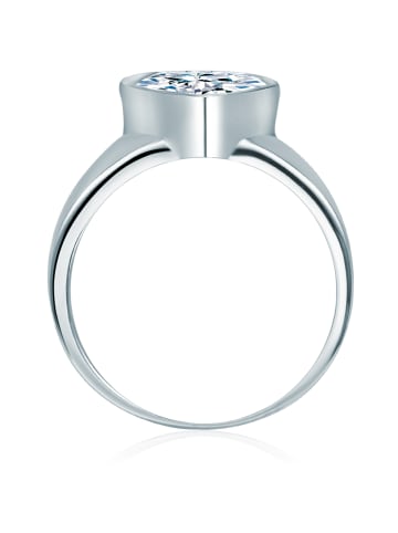 Rafaela Donata Ring Herz aus Sterling Silber mit Zirkonia in silber