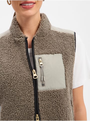 Mos Mosh Weste MMRowe in khaki - 0002