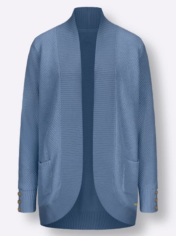 WITT WEIDEN Strickjacke in mittelblau