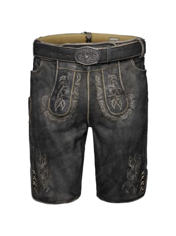 Stockerpoint Lederhose Lee in grau