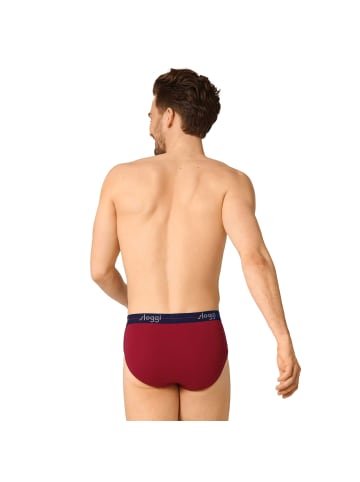 Sloggi Slip 2er Pack in Schwarz/Rot