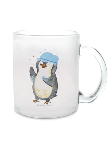 Mr. & Mrs. Panda Teetasse Pinguin Duschen ohne Spruch in Transparent