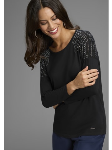 Laura Scott 3/4-Arm-Shirt in schwarz