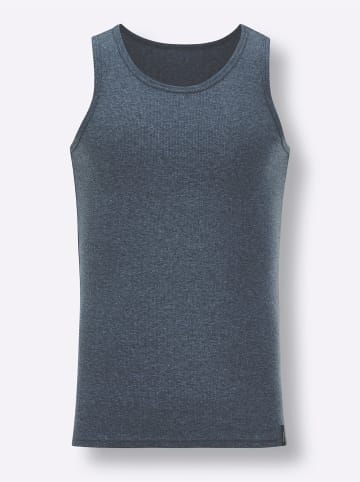 WITT WEIDEN Unterhemd in jeansblau-meliert