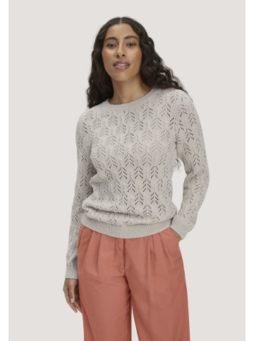 Hessnatur Hessnatur Strick Pullover Regular aus Bio-Baumwolle und Wolle in düne